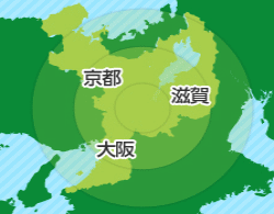回収エリア地図。京都 全域。